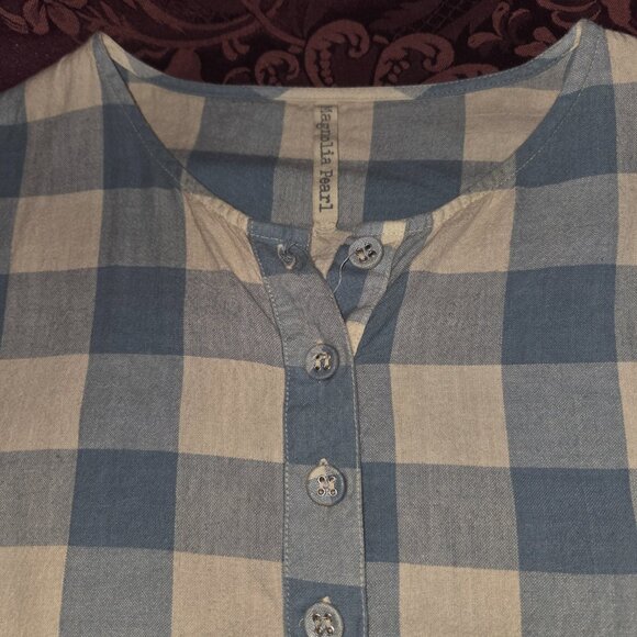 Magnolia Pearl Blue Pink Long Sleeve Shift Dress - Picture 2 of 5